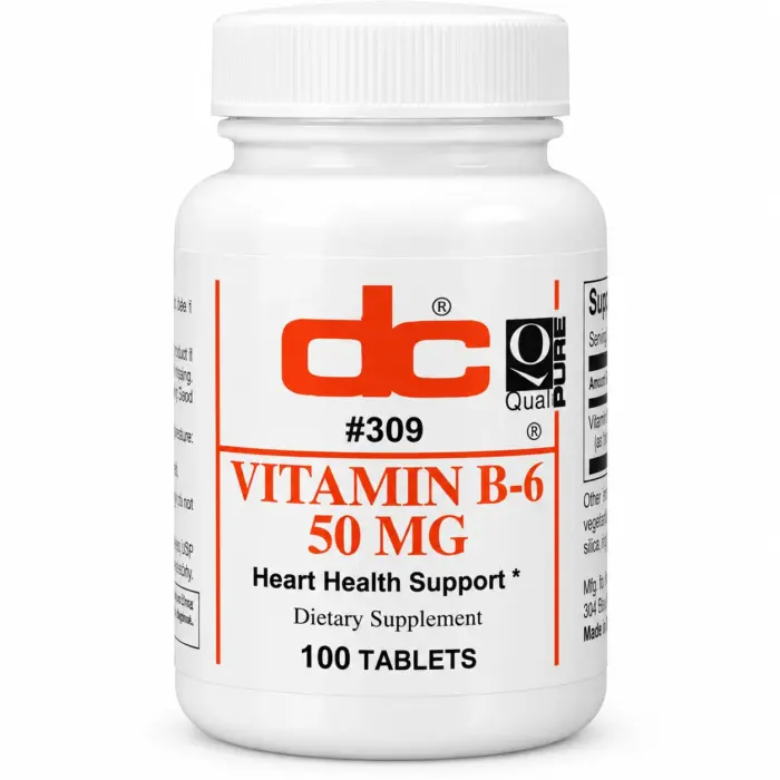 DC Vitamins Vitamina B6 50 mg – 100 Tabletas