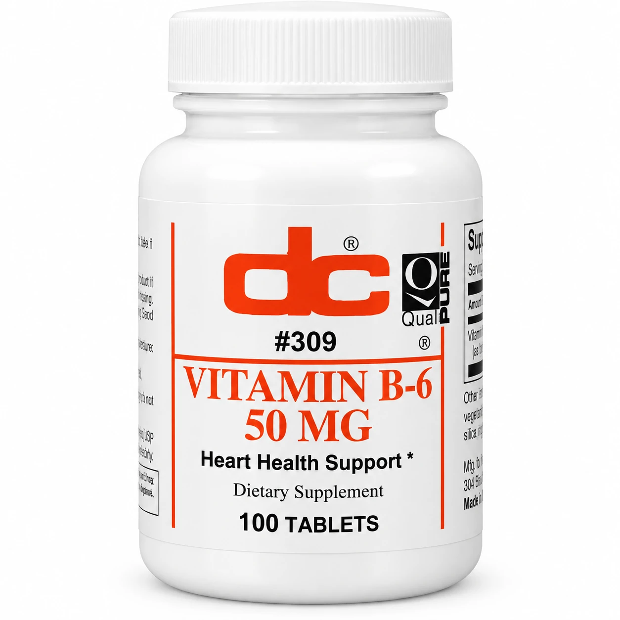 DC Vitamins Vitamina B6 50 mg – 100 Tabletas