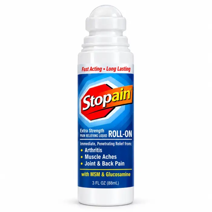 Stopain Extra Strength Pain Relieving Roll-On – 88 ml